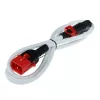 ACT maitinimo laidas C13 IEC Lock+ - C14 IEC Lock dvigubas fiksavimas baltas 0,5 m, PC3606
