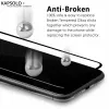 Apsauginis stiklas Kapsolo iPhone 13 / iPhone 14 Max — užapvalintas 9H, tinka iki 15,5 cm (6,1 colio)