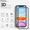 Apsauginis stiklas Kapsolo iPhone 13 / iPhone 14 Max — užapvalintas 9H, tinka iki 15,5 cm (6,1 colio)