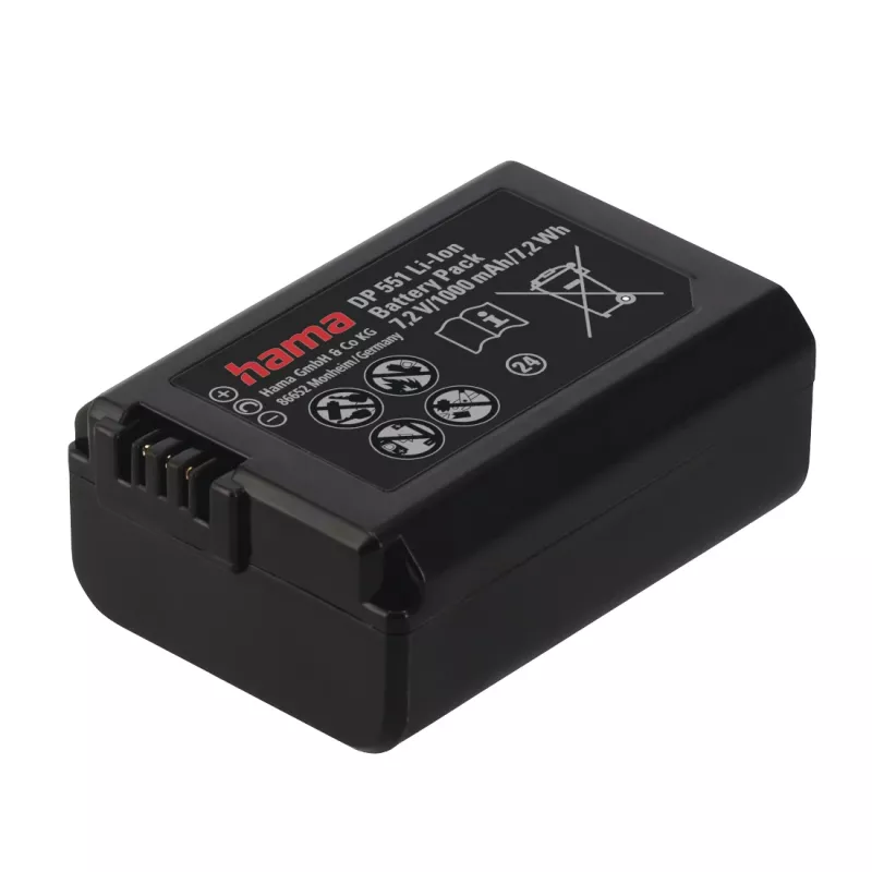 Baterija Hama DP 551 ličio jonų 1000 mAh fotoaparatui