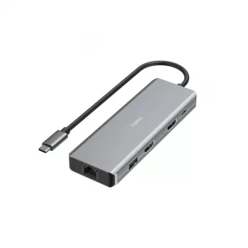 Hama CONNECT2Media USB Type-C 9-uostų stotelė antracitinė 5000 Mbit/s