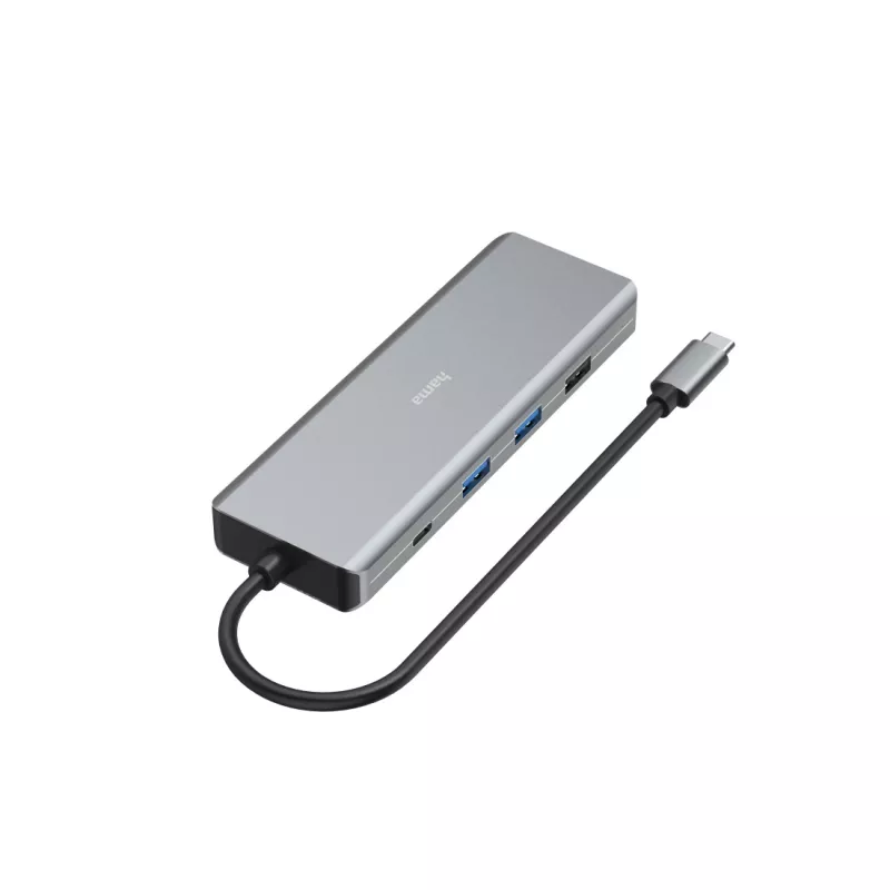 Hama CONNECT2Media USB Type-C 9-uostų stotelė antracitinė 5000 Mbit/s