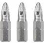 KWB 121101 – 3 vnt. Pozidriv PZ1 antgaliai, 25 mm, 1/4 colio kotas
