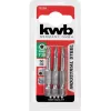 Gręžtų rinkinys KWB 121325 3 vnt. nerūdijantis plienas 50 mm ilgio