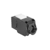 ACT Keystone Jack RJ45 CAT6 neekranuotas beįrankis su užraktu, juodas