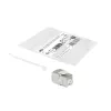 ACT Keystone Jack RJ45 CAT6 ekranuotas beįrankis su užraktu sidabrinis baltas