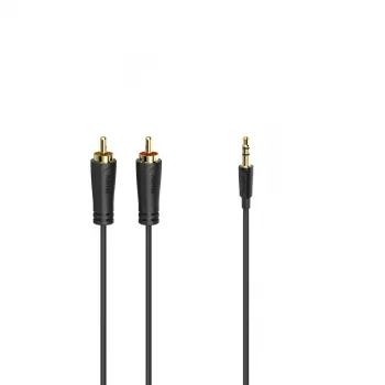 Hama 00205261 garso laidas 3 m 2 x RCA 3,5 mm juodas