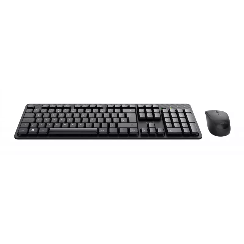 Trust TKM-360 belaidis klaviatūros ir pelės rinkinys, QWERTZ, juoda