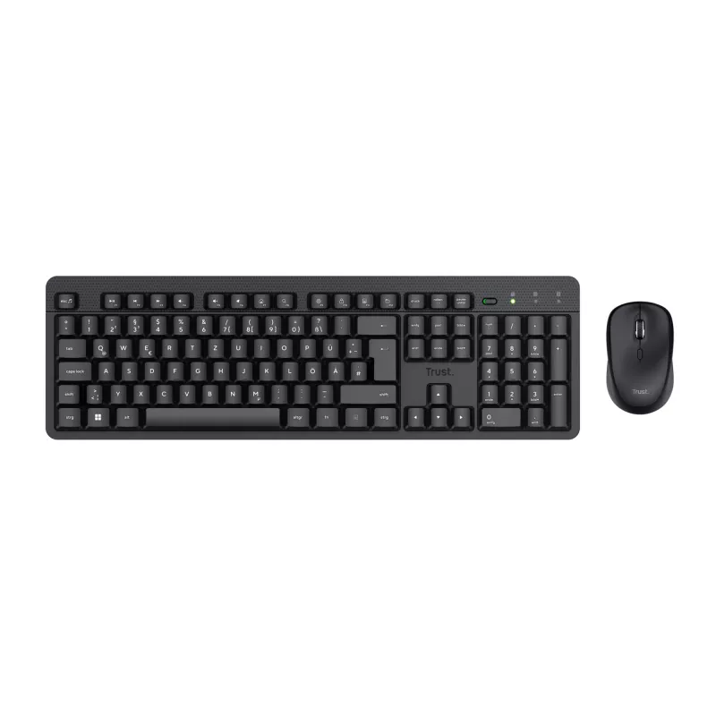 Trust TKM-360 belaidis klaviatūros ir pelės rinkinys, QWERTZ, juoda
