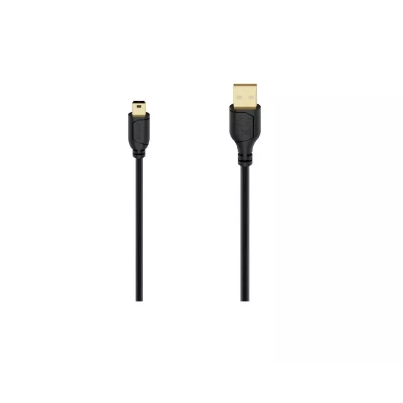 Hama 00074262 USB 2.0 laidas USB A – Mini-USB B, 0,75 m, juodas