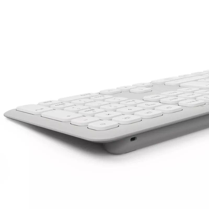 Hama WKM-550 belaidė klaviatūra su pele RF Wireless + Bluetooth QWERTZ vokiškas išdėstymas Pilka, Balta