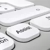 Hama WKM-550 belaidė klaviatūra su pele RF Wireless + Bluetooth QWERTZ vokiškas išdėstymas Pilka, Balta