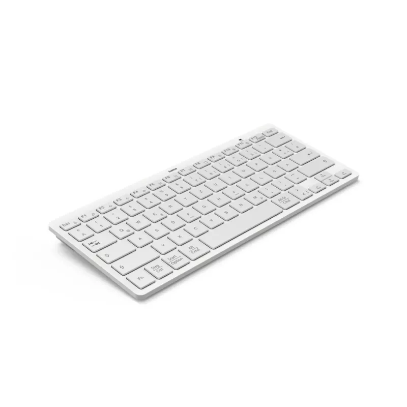 Hama Travel 400 belaidė klaviatūra QWERTZ vokiška Bluetooth pilka, balta
