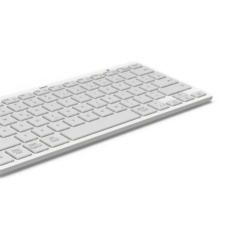 Hama Travel 400 belaidė klaviatūra QWERTZ vokiška Bluetooth pilka, balta
