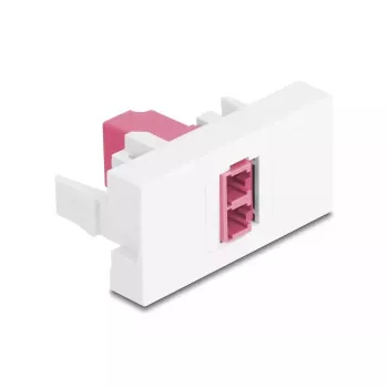 Skaidulinės optikos adapteris DeLOCK 90846 LC kelių režimų 1 vnt. Violetinė Balta
