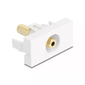Kištukinis lizdas DeLOCK 90843 2 x 3,5 mm garso jungtis balta