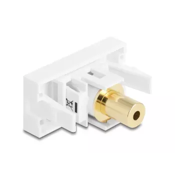Kištukinis lizdas DeLOCK 90841 2 x 3,5 mm vyriškas baltas