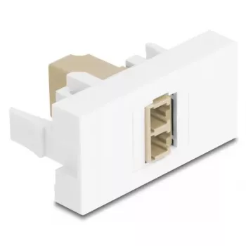 Skaidulinės optikos adapteris DeLOCK 90840 LC kelių režimų 1 vnt. smėlio baltos spalvos