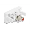 DeLOCK 90857 Keystone modulis RCA raudonas baltas 22,5 mm 45 mm 33 mm
