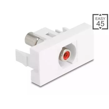 DeLOCK 90857 Keystone modulis RCA raudonas baltas 22,5 mm 45 mm 33 mm