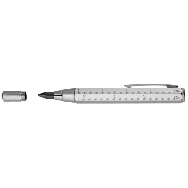 Mechaninis pieštukas TROIKA ZIMMERMANN 5.6 mm HB sidabrinis žalvaris