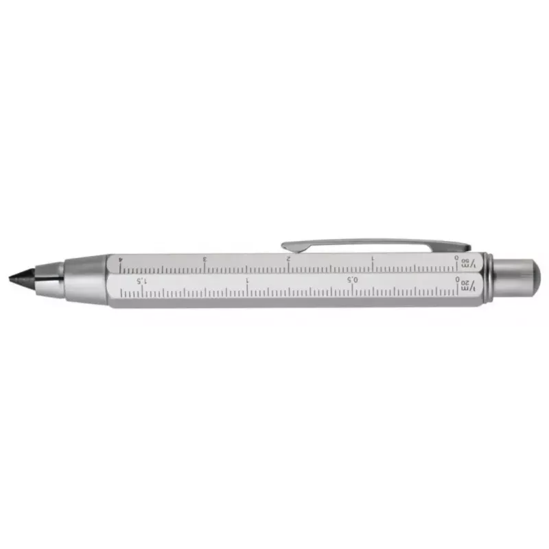 Mechaninis pieštukas TROIKA ZIMMERMANN 5.6 mm HB sidabrinis žalvaris