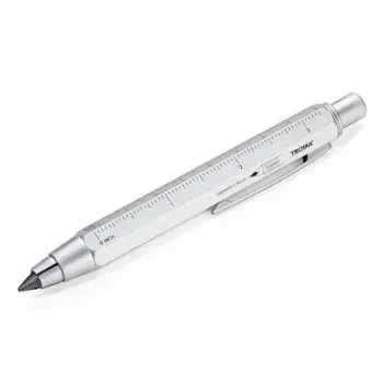 Mechaninis pieštukas TROIKA ZIMMERMANN 5.6 mm HB sidabrinis žalvaris