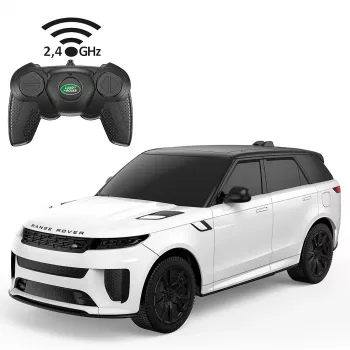 Radijo bangomis valdomas automobilis Jamara Range Rover Sport SV – baltas