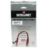 Intellinet tinklo jungiamasis kabelis Cat5e, 0,5 m, raudonas, CCA, U/UTP, PVC, RJ45, paauksuoti kontaktai, apsaugotas nuo užkliuvimo, su gaubtuku, viso gyvenimo garantija