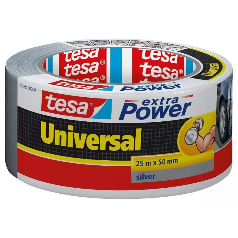 Lipni juosta Duct Tape TESA 56388-00000-12, 50 mm x 25 m, sidabrinė