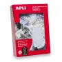 Kabinamos etiketės APLI 00390 500 vnt Baltos Stačiakampės 2,2x3,5 cm