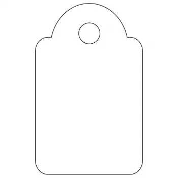 APLI 07009 lipdukai be klijų 200 vnt Balti Stačiakampiai 1,5x2,4 cm