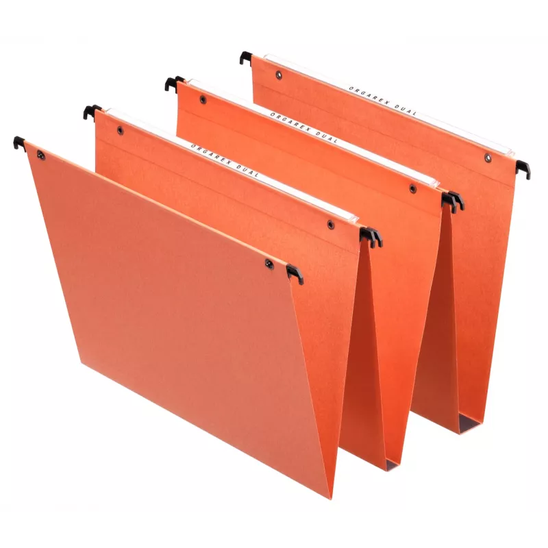 Suspensinė byla Esselte Orgarex Dual Vertical A4 oranžinė