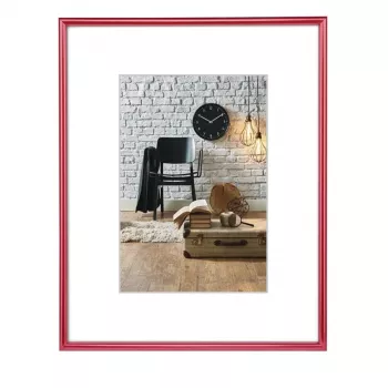 Hama Sevilla Red Transparent nuotraukų rėmelis A4