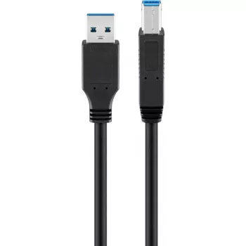 USB laidas Goobay 95719 USB 3.2 Gen 1 1m USB A USB B juodas