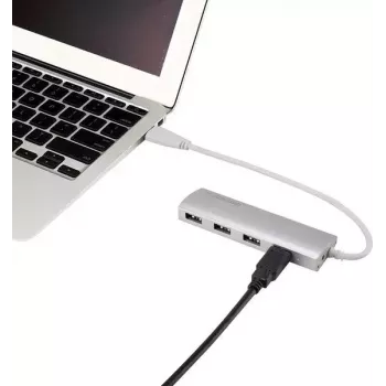USB 3.2 Gen 1 šakotuvas Renkforce RF-3703155, 4 prievadai, aliuminis