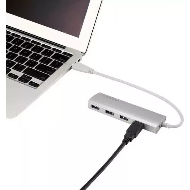 USB 3.2 Gen 1 šakotuvas Renkforce RF-3703155, 4 prievadai, aliuminis