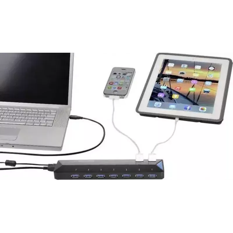 USB 3.2 Gen 1 sąsajų šakotuvas Renkforce RF-3806034