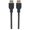 Manhattan HDMI 4K@60Hz laidas su Ethernet – CL3, 3 m, tinkamas montuoti sienoje, vyriškas į vyrišką, juodas, Ultra HD 4K x 2K, visą gyvenimą trunkanti garantija