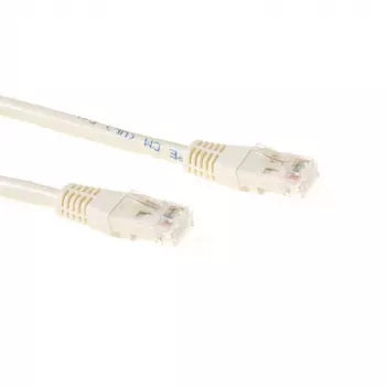 ACT Ivory 3 m U/UTP CAT6A patch kabelis su RJ45 jungtimis