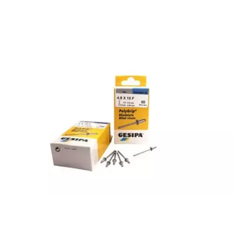 Aklasis kniedė GESIPA 1432058 Plieninė Pilka 9,5 mm Galvutė 4,8 mm Kotas 10 mm Ilgis