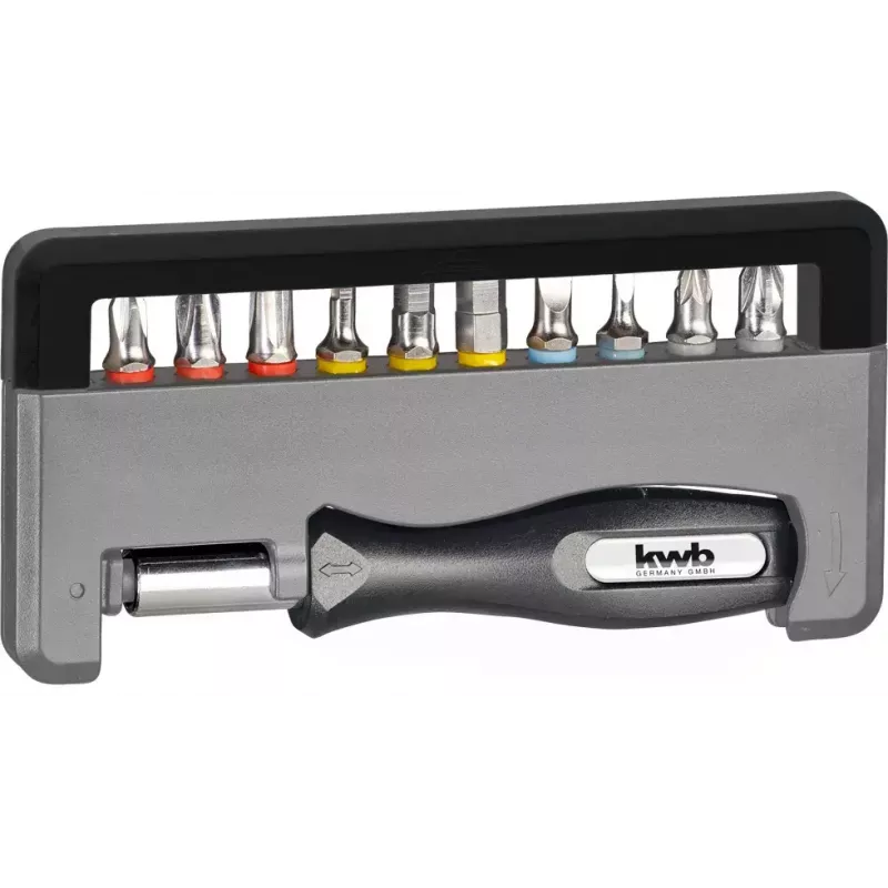 Atsuktuvų antgalių rinkinys KWB Industrial Steel Standard Handy Bit Box
