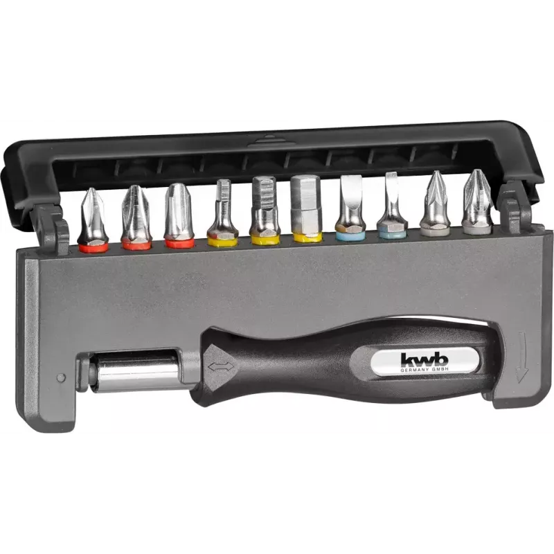 Atsuktuvų antgalių rinkinys KWB Industrial Steel Standard Handy Bit Box