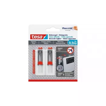 TESA 77782 Vidinis kabliukas raudonas/baltas 2 vnt.