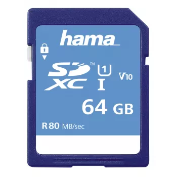 Hama 00213110 atminties kortelė 64 GB SDXC UHS-I Class 10