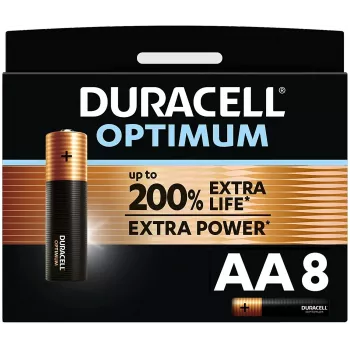 Duracell AA baterijos 8 vnt., vienkartinės, šarminės