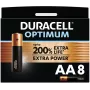 Duracell AA baterijos 8 vnt., vienkartinės, šarminės