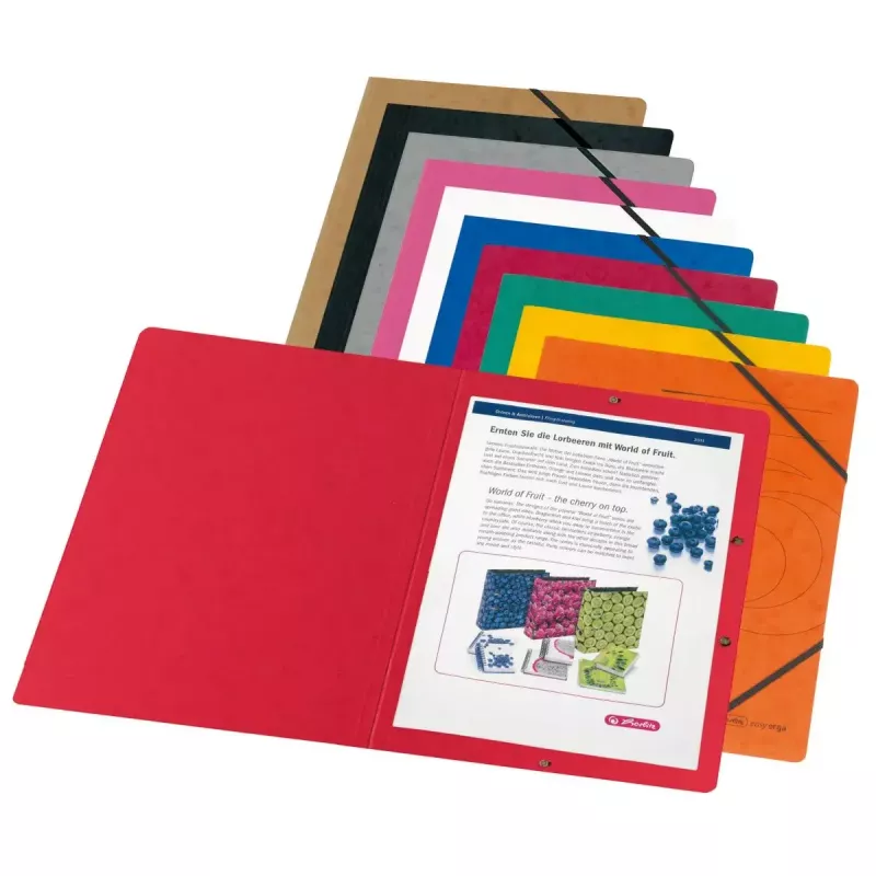 Kartoninis aplankas A4 įvairių spalvų Herlitz 11166816