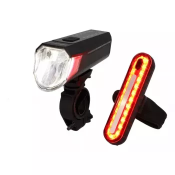 Dviračio žibintų komplektas FISCHER E-Bikes 50647 LED 80 lm IP44