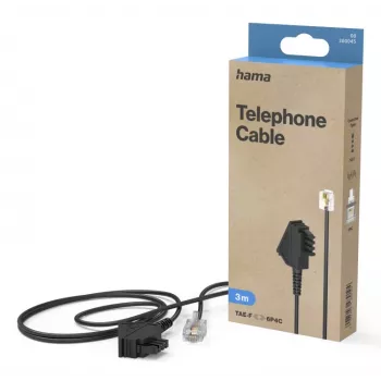 Hama 00300045 telefono laidas 3 m Juodas